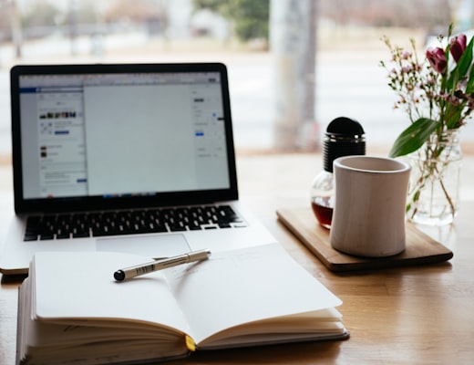 Desk with rate documents